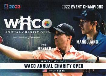 2023 Disc Golf Pro Tour - Event Champions #E2 W.A.C.O. (Paul McBeth / Valerie Mandujano) Front